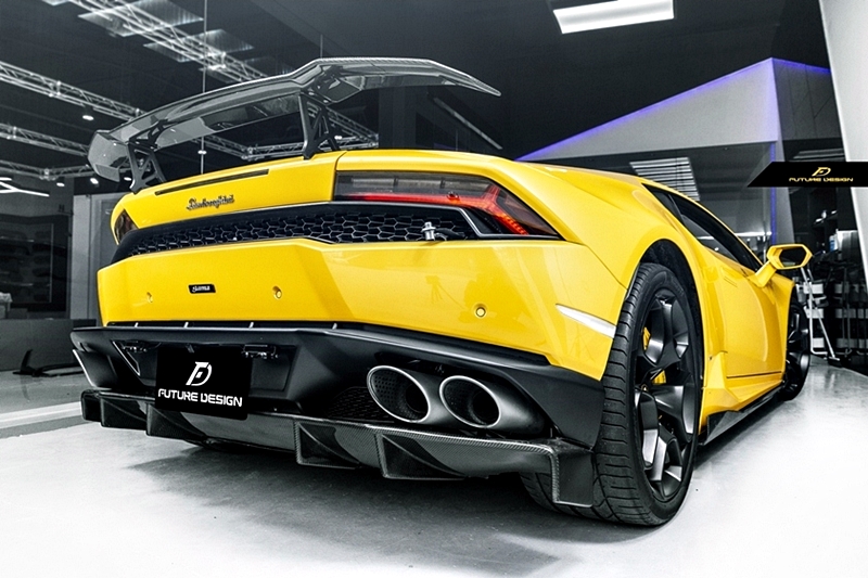 Lamborghini Huracan LP580-2 LP610-4 - VORSTEINER style Carbon Rear Wing_04